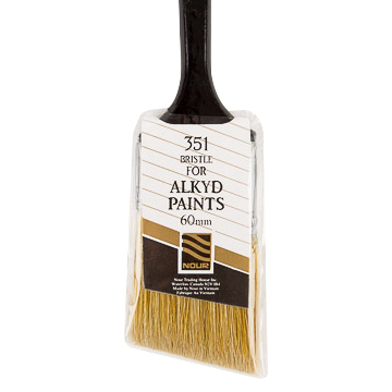 Buy NOUR AquaGlide 1851-25N Angular Paint Brush, 1 in W, Nylon Bristle,  Sash Handle